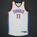 Kanter, Enes<br>White Regular Season - Worn 1 Game (11/13/15)<br>Oklahoma City Thunder 2015-16<br>#11 Size: 2XL+2