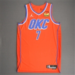 Bazley, Darius<br>Orange Statement Edition - Worn 11/14/21<br>Oklahoma City Thunder 2021-22<br>#7 Size: 50+4