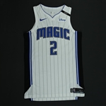 Payton, Elfrid<br>White Association Edition - Worn 11/8/17 (Recorded a Double-Double)<br>Orlando Magic 2017-18<br>#4 Size: 48+4