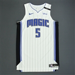 Bamba, Mo<br>White Association Edition - Worn 11/2/18<br>Orlando Magic 2018-19<br>#5 Size: 50+6