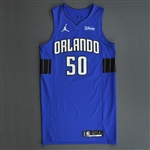 Anthony, Cole<br>Blue Statement Edition - Worn 1/6/21<br>Orlando Magic 2020-21<br>#50 Size: 46+6