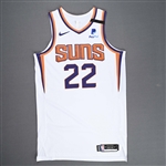 Ayton, Deandre<br>Association Edition - Worn 4/15/2021 - 1 of 2<br>Phoenix Suns 2020-21<br>#22 Size: 50+6