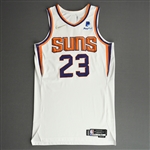 Johnson, Cameron<br>White Association Edition - Worn 10/27/21<br>Phoenix Suns 2021-22<br>#23 Size: 48+6