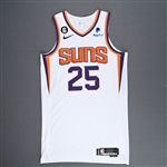 Bridges, Mikal<br>White Association Edition - Worn 1/10/2023<br>Phoenix Suns 2022-23<br>#25 Size: 48+6