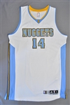 Harris, Gary<br>White Regular Season - Worn 1 Game (12/10/14)<br>Denver Nuggets 2014-15<br>#14 Size: XL+2