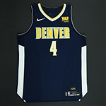 Millsap, Paul<br>Navy Icon Edition - Worn 11/3/17<br>Denver Nuggets 2017-18<br>#4 Size: 52+2
