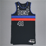 Bey, Saddiq<br>Black Statement Edition - Worn 11/4/2022<br>Detroit Pistons 2022-23<br>#41 Size: 48+6