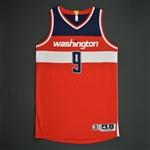 McClellan, Sheldon<br>Red - Rookie Season - Game-Issued (GI)<br>Washington Wizards 2016-17<br>#9 Size: XL+2