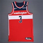 Beal, Bradley<br>Icon Edition - Game Issued<br>Washington Wizards 2020-21<br>#3 Size: 48+4