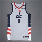 Hachimura, Rui<br>City Edition - Worn 2/14/2021 - 1st Half<br>Washington Wizards 2020-21<br>#8 Size: 50+4