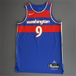 Avdija, Deni<br>Royal City Edition - Worn 11/26/21<br>Washington Wizards 2021-22<br>#9 Size: 50+4