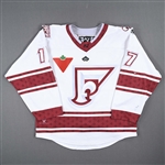 Deaudelin, Christine<br>White Set 1 - First PHF Game in Quebec<br>Montreal Force 2022-23<br>#17 Size: LG