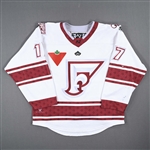 Deaudelin, Christine<br>White Set 1 - First PHF Game in Quebec<br>Montreal Force 2022-23<br>#17 Size: LG