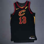Thompson, Tristan<br>Statement Edition - Worn 12/25/2017<br>Cleveland Cavaliers 2017-18<br>#13 Size: 48+4