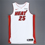 Mickey, Jordan<br>Association Edition - Worn 12/9/2017 - Dressed, Did Not Play (DNP)<br>Miami Heat 2017-18<br>#25 Size: 52+4