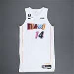 Herro, Tyler<br>White City Edition - Worn 12/2/2022<br>Miami Heat 2022-23<br>#14 Size: 46+6