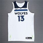 Georges-Hunt, Marcus<br>Association Edition - Worn 10/8/2017<br>Minnesota Timberwolves 2017-18<br>#13 Size: 50+4