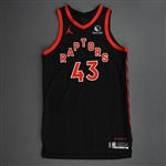 Siakam, Pascal<br>Black Statement Edition - Worn 2/10/2021<br>Toronto Raptors 2020-21<br>#43 Size: 52+6