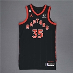 Koloko, Christian<br>Black Statement Edition - Worn 10/24/2022<br>Toronto Raptors 2022-23<br>#35 Size: 48+6