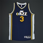 Burke, Trey<br>Navy Regular Season - Worn 1 Game (11/12/15)<br>Utah Jazz 2015-16<br>#3 Size: XL+2