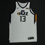 Bradley, Tony<br>White Association Edition - Worn 11/18/17<br>Utah Jazz 2017-18<br>#13 54+4