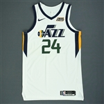 Allen, Grayson<br>White Association Edition - Worn 11/25/18<br>Utah Jazz 2018-19<br>#24 Size: 48+4