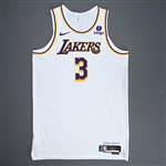 Davis, Anthony<br>Association Edition - Worn 12/2/2023 (Recorded a Double-Double)<br>Los Angeles Lakers 2023-24<br>#3 Size: 54+6
