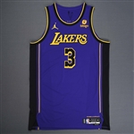 Davis, Anthony<br>Statement Edition - Worn 12/31/2023 (Recorded a Double-Double)<br>Los Angeles Lakers 2023-24<br>#3 Size: 54+6