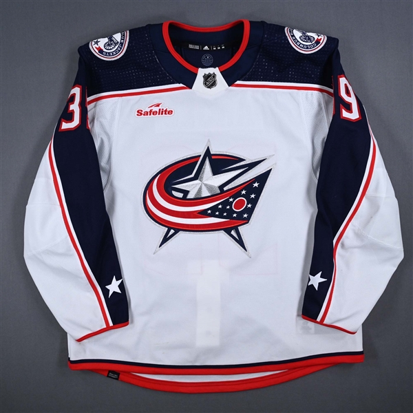 Angle, Tyler<br>White Set 1<br>Columbus Blue Jackets 2023-24<br>#39 Size: 56