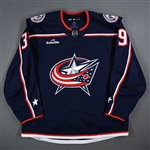 Angle, Tyler<br>Blue Set 1 - Game-Issued (GI)<br>Columbus Blue Jackets 2023-24<br>#39 Size: 56