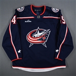 (NNOB), No Name On Back<br>Blue Set 1 - Game-Issued (GI)<br>Columbus Blue Jackets 2023-24<br>#49 Size: 56