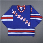 Leetch, Brian *<br>Blue Rookie Season - Won Calder Trophy - Photo-Matched<br>New York Rangers 1988-89<br>#2 Size: NA