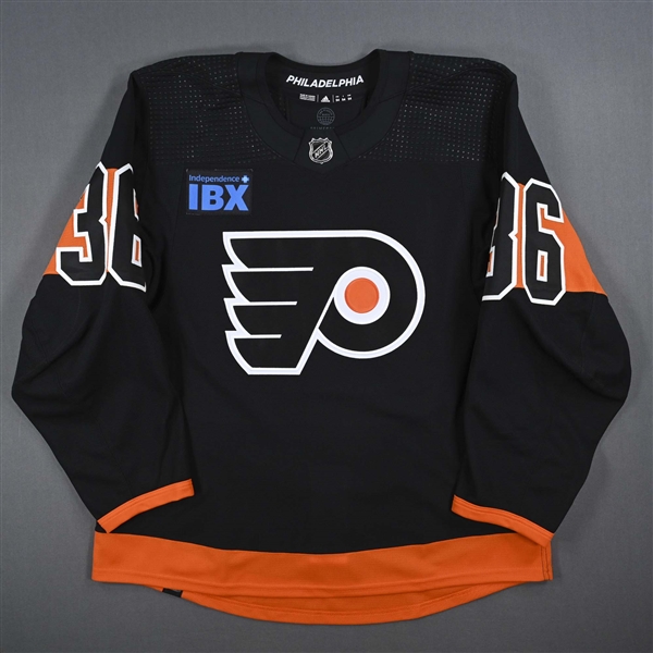 Andrae, Emil<br>Third Set 2 - Game-Issued (GI)<br>Philadelphia Flyers 2023-24<br>#36 Size: 54