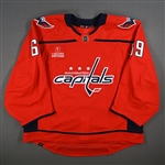 (NOBR), Name on Back Removed<br>Red Set 1 - Game-Issued (GI)<br>Washington Capitals 2023-24<br>#69 Size: 58G