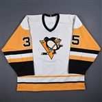 Barrasso, Tom *<br>White - Video-Matched to 1989 Patrick Division Finals<br>Pittsburgh Penguins 1988-89<br>#35 