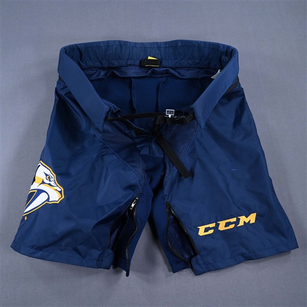 Borowiecki, Mark<br>CCM PPPTKC Pants Shell - Stadium Series - Worn on April 23, 2022<br>Nashville Predators 2021-22<br>#90 Size: Large