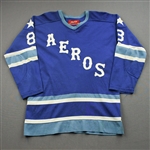 Ruskowski, Terry *<br>Blue<br>Houston Aeros
 1974-77<br>#8 Size: 48