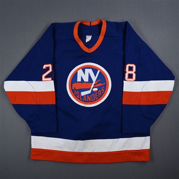 Kurvers, Tom *<br>Blue - Preseason<br>New York Islanders 1992-93<br>#28 