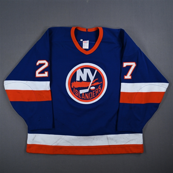King, Derek *<br>Blue<br>New York Islanders 1994-95<br>#27 Size: 54