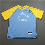 Jones, Mason<br>City Edition Short-Sleeved Shooting Shirt - Game-Issued (GI)<br>Los Angeles Lakers 2021-22<br>#40 Size: L