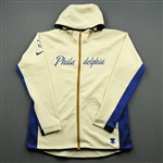 Broekhoff, Ryan<br>Earned Edition Game Theater Jacket - Game-Issued (GI)<br>Philadelphia 76ers 2019-20<br>#45 Size: XL
