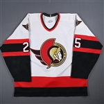 Gardiner, Bruce *<br>White<br>Ottawa Senators 1998-99<br>#25 Size: 56