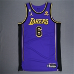 James, LeBron *<br>Statement Edition - Worn 1/20/2023<br>Los Angeles Lakers 2022-23<br>#6 Size: 54+6
