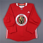 adidas, <br>Red Practice Jersey<br>Vegas Golden Knights 2018-19<br>Size: 54
