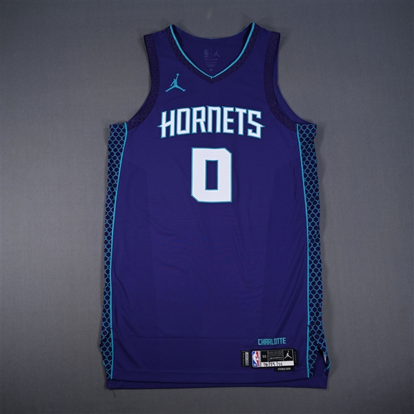 Bridges, Miles<br>Statement Edition - Worn 10/25/2024<br>Charlotte Hornets 2024-25<br>#0 Size: 50+6