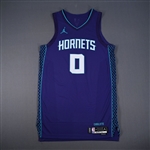 Bridges, Miles<br>Statement Edition - Worn 10/25/2024<br>Charlotte Hornets 2024-25<br>#0 Size: 50+6