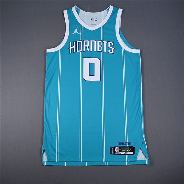Bridges, Miles<br>Icon Edition - Worn 10/26/2024<br>Charlotte Hornets 2024-25<br>#0 Size: 50+6