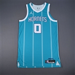 Bridges, Miles<br>Icon Edition - Worn 10/26/2024<br>Charlotte Hornets 2024-25<br>#0 Size: 50+6