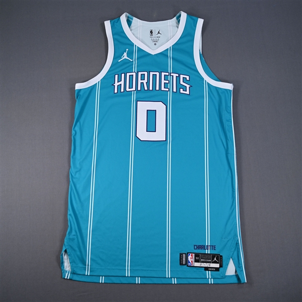 Bridges, Miles<br>Icon Edition - Worn 11/1/2024<br>Charlotte Hornets 2024-25<br>#0 Size: 50+6