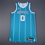 Bridges, Miles<br>Icon Edition - Worn 11/1/2024<br>Charlotte Hornets 2024-25<br>#0 Size: 50+6